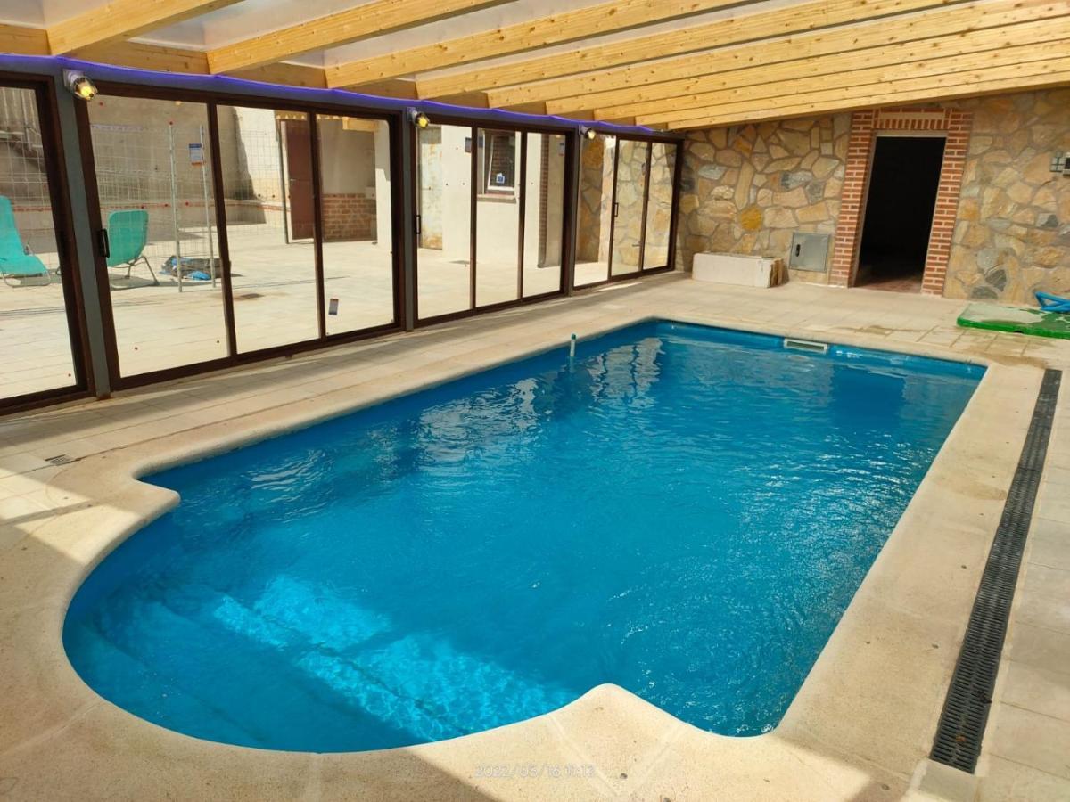 Casa Rural Banos Del Rey Con Piscina Climatizada Vega de Santa Maria Bagian luar foto